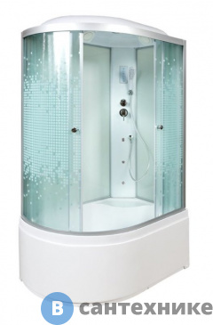 картинка Душевая кабина Deto L 920 R с гм. и эл. (120х80х215 см)
