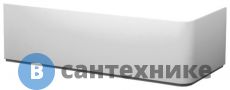 Передняя панель Ravak А для ванны 10° 160 L белая CZ83100A00