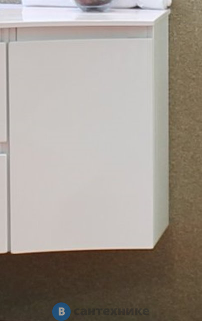 Шкафчик Cezares VAGUE 44222 подвесной с одной распашной створкой, правосторонний Bianco lucido (34x40x55)