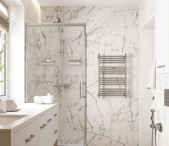 Как разместить сантехнику в вытянутой ванной