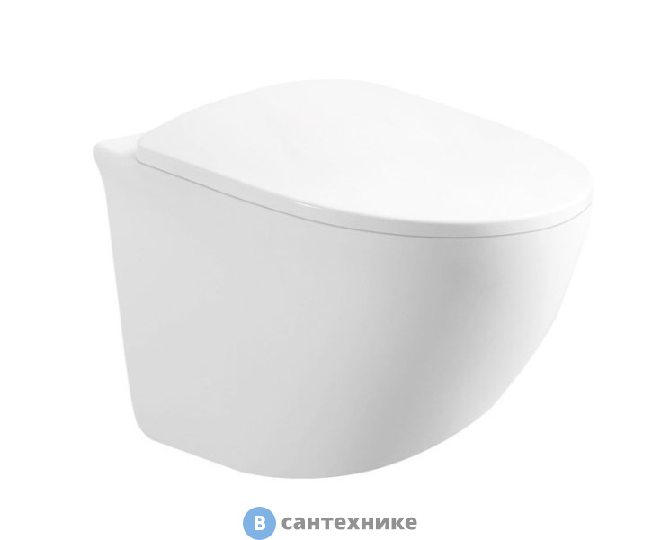 Унитаз подвесной Art & MAX PESCARA AM016CHR безободковый, без сиденья