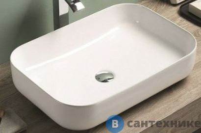 картинка Раковина Art & MAX накладная AM-78565, белый, 605х400х140