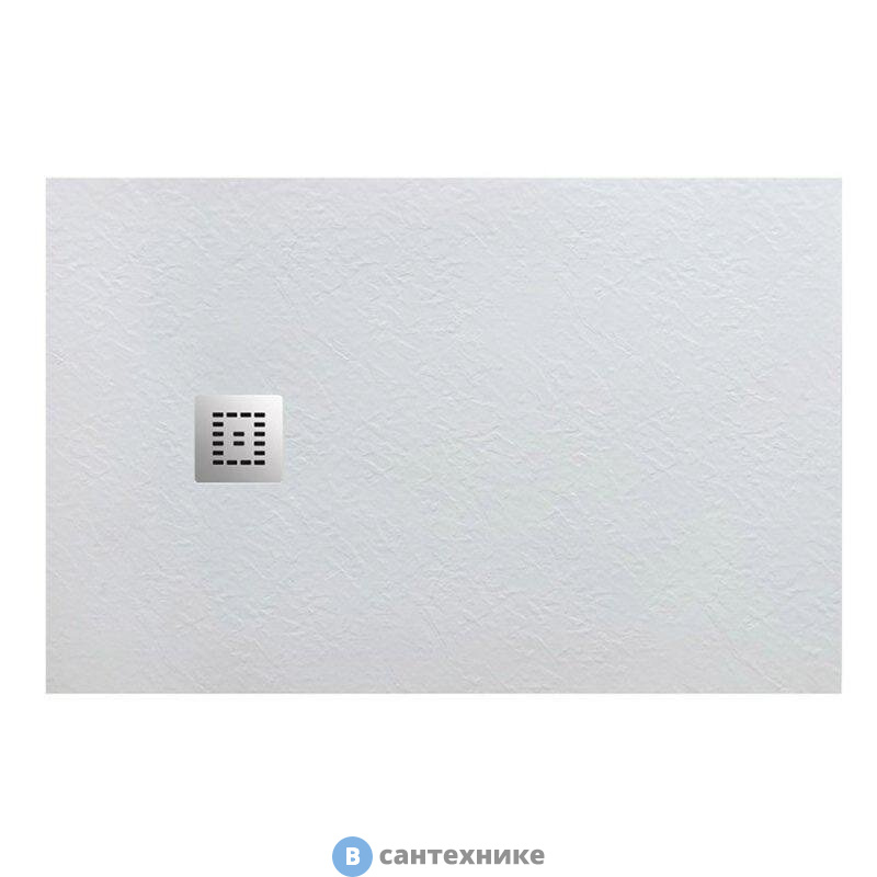 Душевой поддон BelBagno TRAY-MR-UNO-AH-140/90-35-W из искусственного мрамора