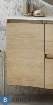 картинка Шкафчик Cezares VAGUE 54836 подвесной с одной распашной створкой, левый, Rovere tabacco, 34x40x55