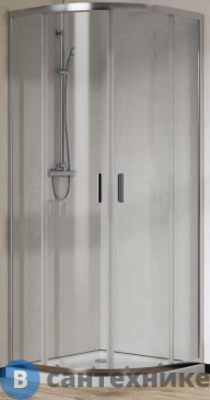 картинка Душевой уголок Vincea City VSQ-5CT900CL, 900*900, хром, стекло прозрачное, без поддона