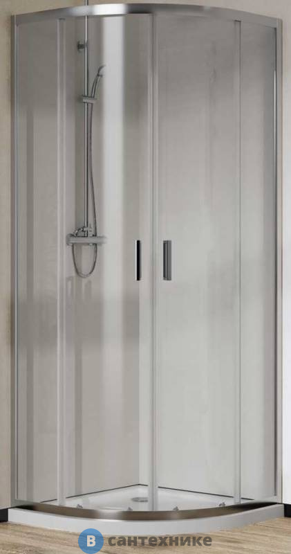 Душевой уголок Vincea City VSQ-5CT900CL, 900*900, хром, стекло прозрачное, без поддона