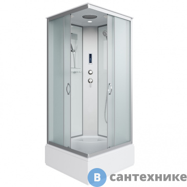картинка Душевая кабина Niagara NG-1108-14P (900х900х2150) средний поддон, стекло матовое