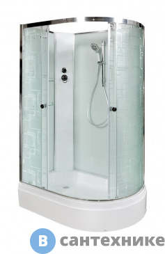 картинка Душевая кабина Deto ЕМ2712 L N (без крыши) (120х80х208 см)