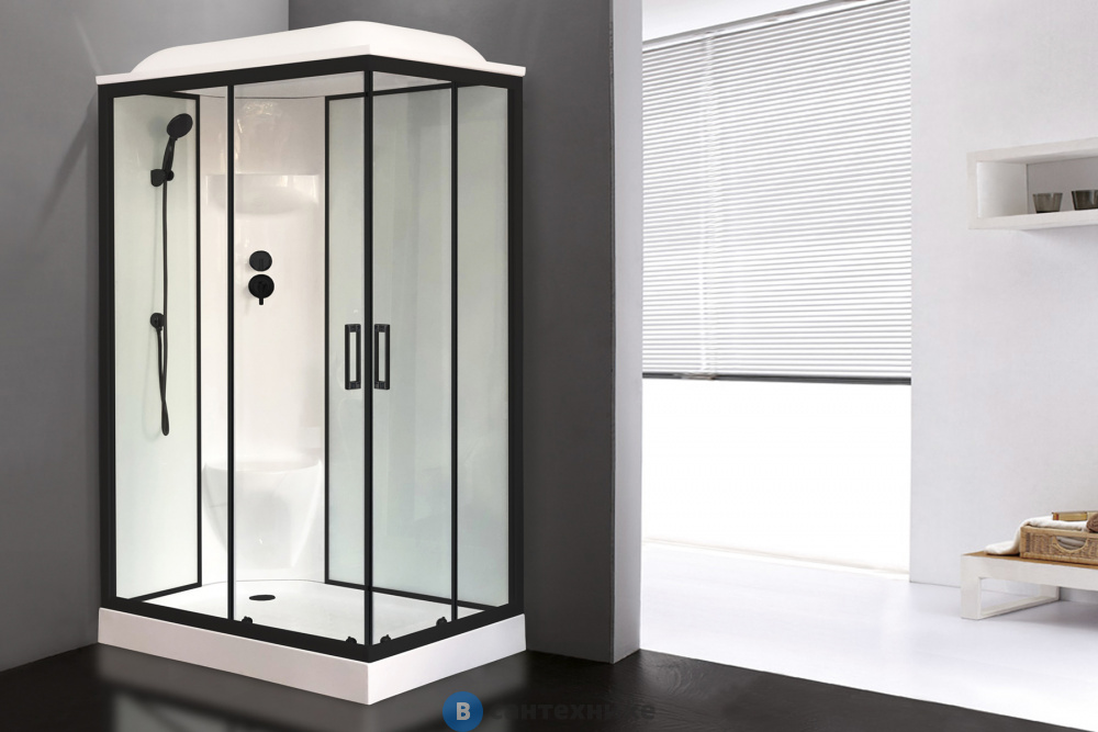 Душевая кабина Royal Bath RB 8120HP6-WT-BL 1200x800x2170 L (белое/прозрачное) (RB8120HP6-WT-BL-L)