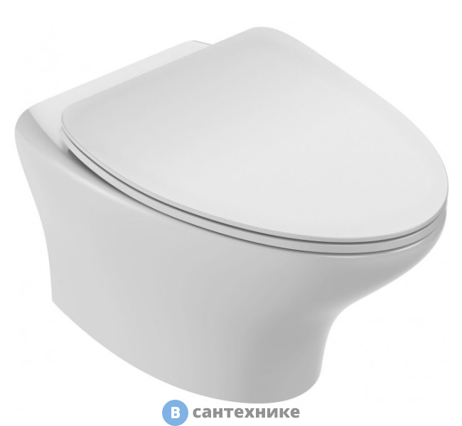 Унитаз подвесной Jacob Delafon NOUVELLE VAGUE EDJ102-00 безободковый /54х39х41/ (белый)