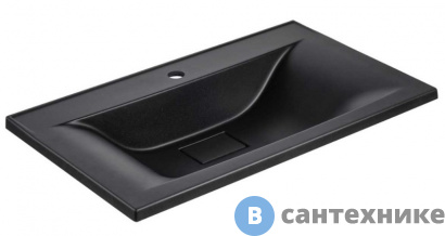 картинка Раковина Vincea VCB-3M750B из кварцевого камня, чёрный