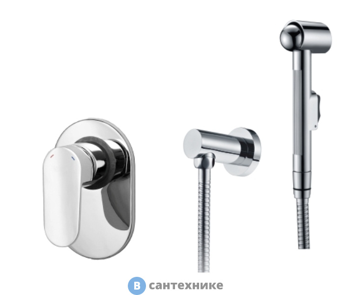 Встраиваемый комплект WasserKRAFT A15356 для биде со шлангом 100 см