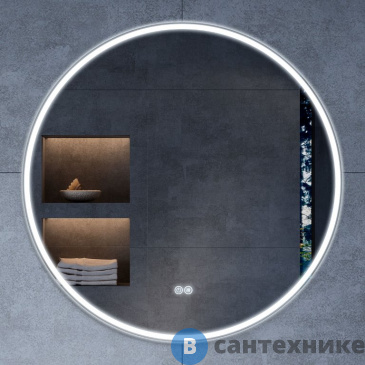 картинка Зеркало Vincea VLM-3DE800-2 800x800 c сенсорным выключателем и диммером, антизапотевание