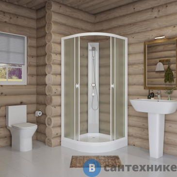 картинка Душевая кабина Niagara Promo P90/13/MT/BK (90х90х200)