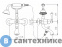 картинка Смеситель Cezares MARGOT-VDM-01-Bi для ванны с ручным душем, хром, ручка белая