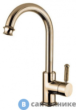 картинка Смеситель Cezares OLIMP-LSM2-02-L на раковину однорычажный с донным клапаном, бронза