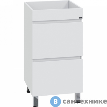 картинка Тумба под раковину СанТа Марс 48 2 ящ напольная (ум. Юпитер 1100*500 лит. мр) (700313)