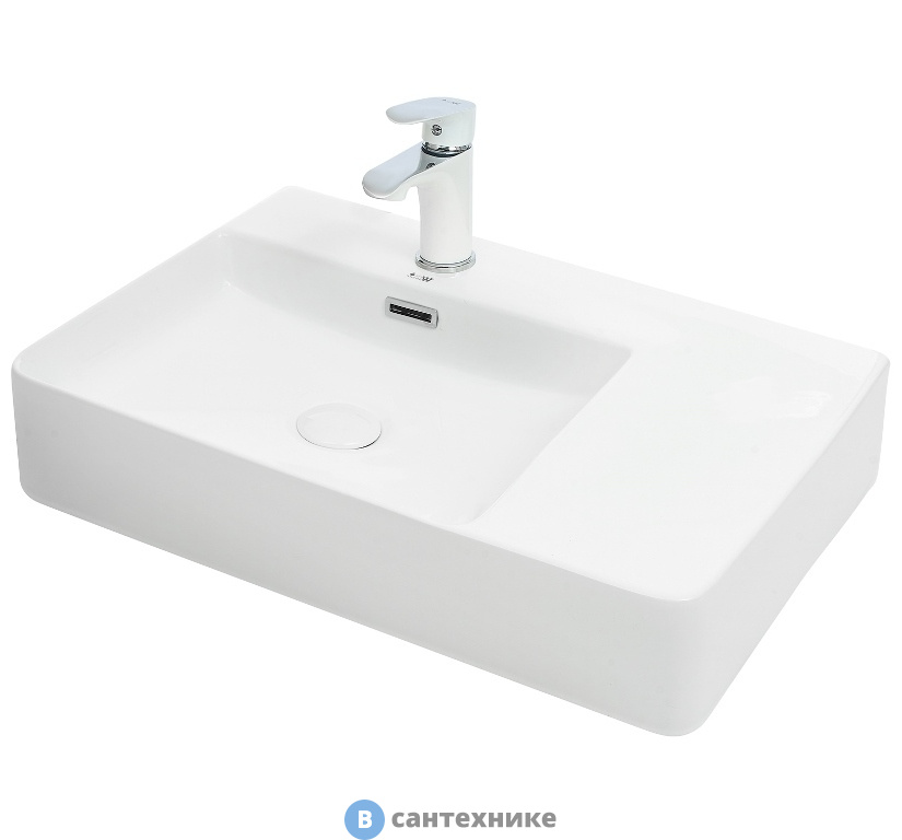 Раковина WELTWASSER ELBACH 2223 L накладная (605х430х125)