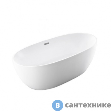 картинка Ванна акриловая Vincea VBT-405-1600, 1600*780*580, слив-перелив в комплекте, хром