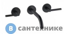 Смеситель Kludi NOVA FONTE 201443915 для умыв. на 3 от., чёрный