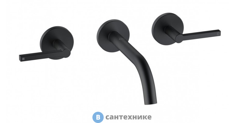 Смеситель Kludi NOVA FONTE 201443915 для умыв. на 3 от., чёрный
