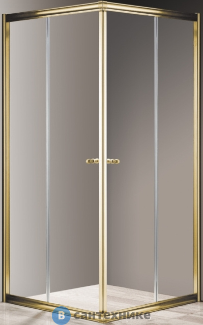 Душевой уголок Cezares GIUBILEO-A-2-100-SCORREVOLE-C-G (1000x1000x1950) без поддона