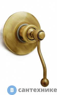 картинка Смеситель Paini 88F3690 Duomo для душа встраиваемый, старая бронза