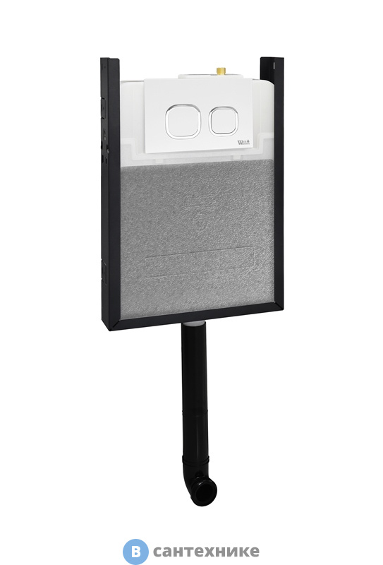 Инсталляция WELTWASSER WW AMBERG 404 WT для напольного унитаза, белая клавиша