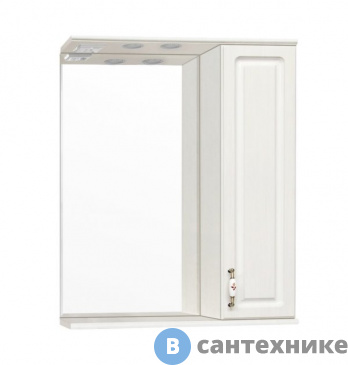 картинка Зеркальный шкаф Style line Олеандр 650/С рельеф пастель (4650134470826)