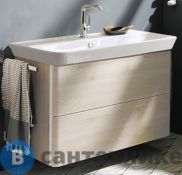 Тумба Burgbad Iveo подвесная с умывальником с 1 отв под смес. 1000х492х721 мм.2 выдв ящика, сифон в компл. F2835 дуб меринос (SFEN100F2835G0161C0001*1)