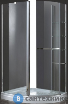 картинка Душевой уголок Cezares ELENA-W-RH-1-120/90-C-Cr-L (1200х900х1950) без поддона