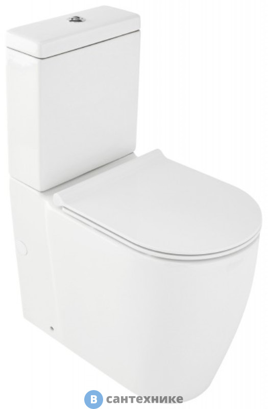 Чаша унитаза Jacob Delafon Soprano UJAK102-0 rimless, с креплениями, белый, без бачка и сиденья