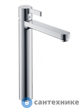 картинка Смеситель Hansgrohe 31023000 Metris S для раковины 251 мм, гладкий, 5 л/мин
