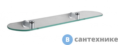 картинка Полка AZARIO FORNY стеклянная 52 см, хром (AZ-88303)