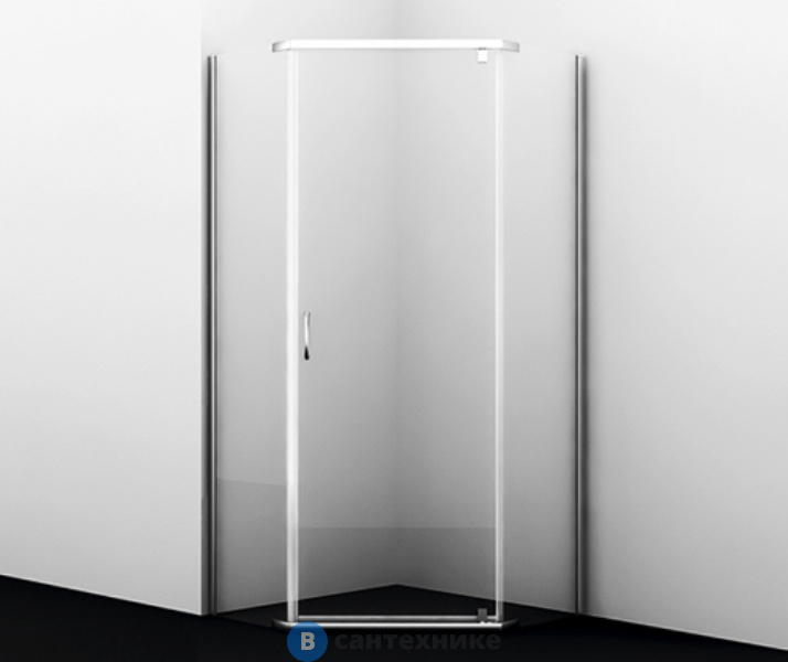 Душевой уголок WasserKRAFT Leine 35P11, пятиугольный, с распашными дверьми