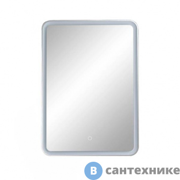 картинка Зеркало Orange Nature ON-50ZE с LED подсветкой и сенсорной кнопкой 50х70х3 см