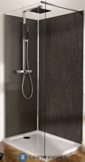 Ограждение фиксированное Jacob Delafon CONTRA E22W90-GA /90х200/ (прозр. стекло, профиль хром)