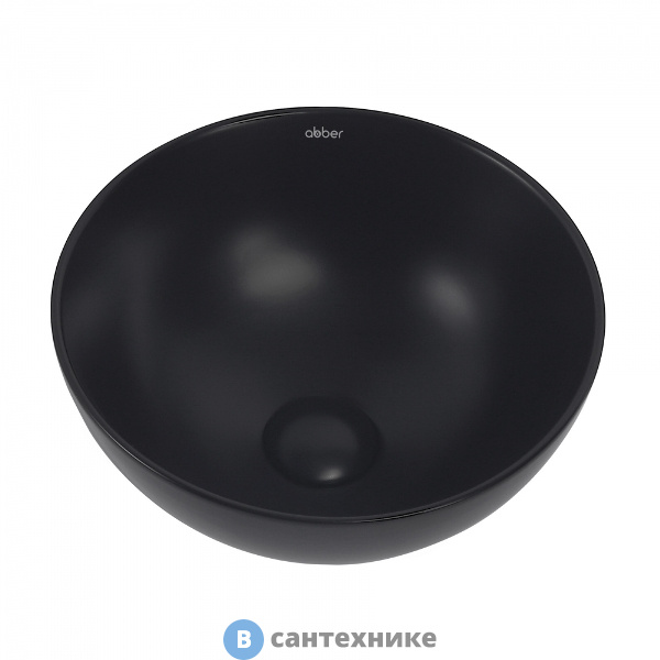 Раковина ABBER Bequem AC2106MB черная матовая накладная