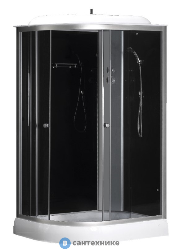 Душевая кабина Loranto CS-66121R G 120*80*215 чёрное