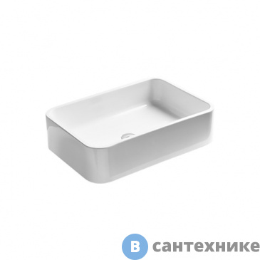 картинка Раковина AXA Cosa 8621001 накладная прямоугольная 600х450х160 мм, White Glossy