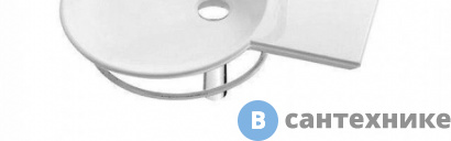 картинка Полотенцедержатель Jacob Delafon E4129-CP FORMILIA SPHERIK для раковин со столешницей 60 см и двойной раковины 100 см (хром)