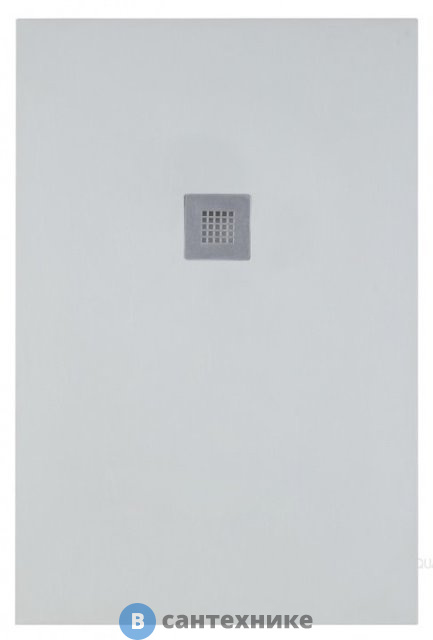 Душевой поддон Aquanet 002G Pleasure 1200х800х30мм, крышка из нерж, без сифона, серый камень (258876)