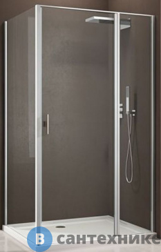 картинка Душевой уголок Allen Brau Priority 100x100 3.31004.00 + 3.31019.00 хром, без поддона