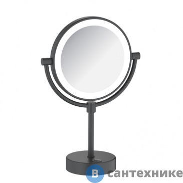 картинка Зеркало Timo Saona 13276/03 чёрный, настольное с подсветкой