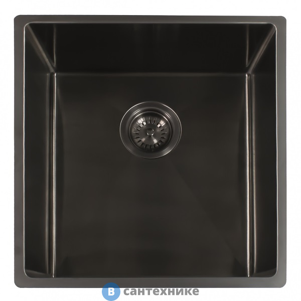 Кухонная мойка Reginox Miami 40x40 Gun Metal 3,5" PVD (R30691)