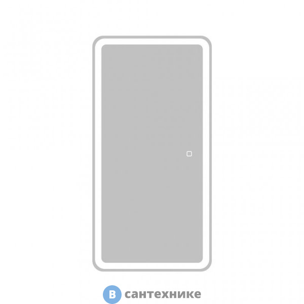 Зеркальный шкаф BelBagno SPC-MAR-400/800-1A-LED-TCH с одной расп. дверцей, с двумя стекл. полками, со встр. подсветкой и сенс. вык-лем, 400x800x15