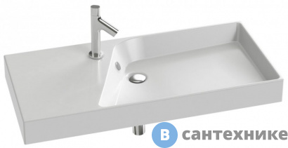 картинка Раковина Jacob Delafon RYTHMIC EXN112-00 (100х46)