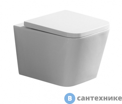 картинка Унитаз подвесной AZARIO NOVA AZ-2216 безободковый, с сиденьем дюропласт- микролифт