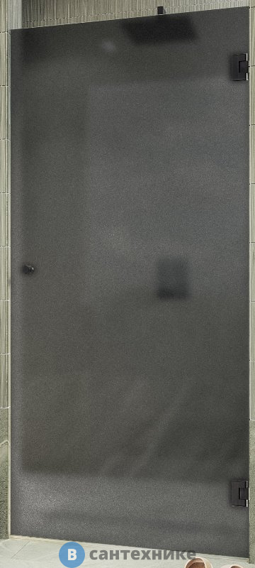 Душевая дверь на петлях MaybahGlass 1950*800 Стекло 8 мм Графит матовый (MGD-524-6)