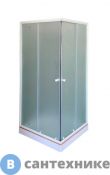 Душевой уголок Parly ZFQ81 (80*80*190) матовое стекло, низкий поддон